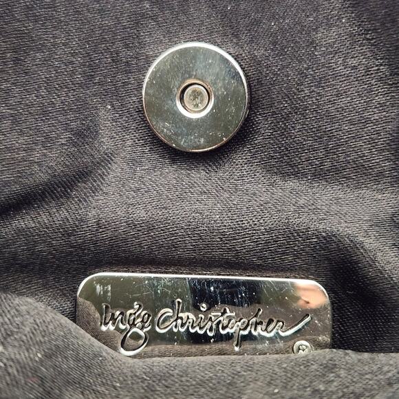 Inge Christopher Beaded Christmas Lights Purse Black Holiday Mini Bag Vintage - Picture 13 of 14